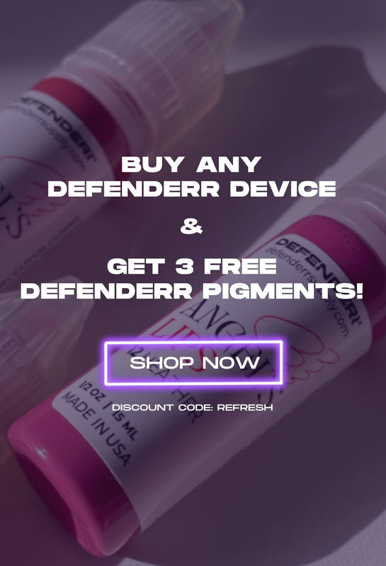 Get three FREE Defenderr Pigments