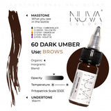 Nuva Colors Dark Umber PMU Brow Pigments