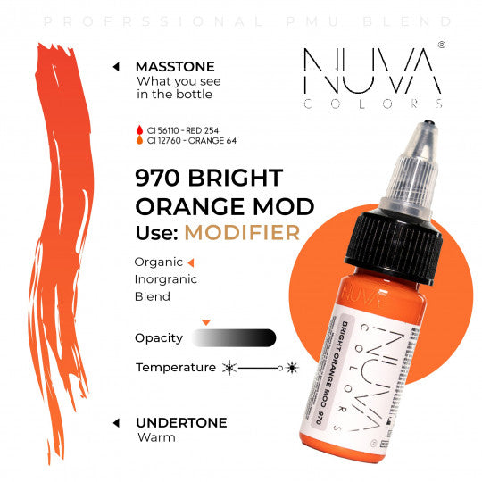 Nuva Colors Bright Orange Modifier Pigment