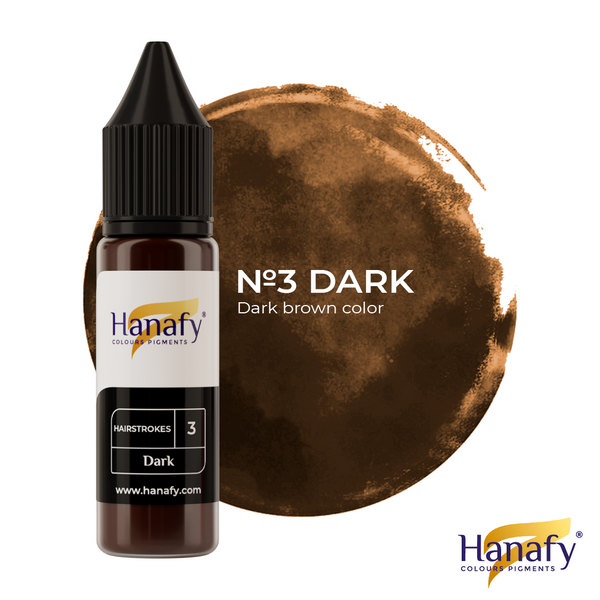 Brow Pigments | Hanafy Hairstrokes - No.3 Dark