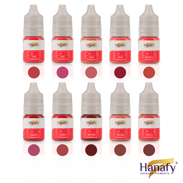 Hanafy Lip Blush Pigment 5ml Set 