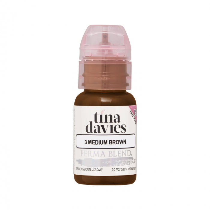 Tina Davies Medium Brown Brow Pigment Perma Blend