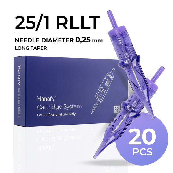 Hanafy PMU Cartridge | PRO - 25/01/RLLT (Round Liner Long Taper)
