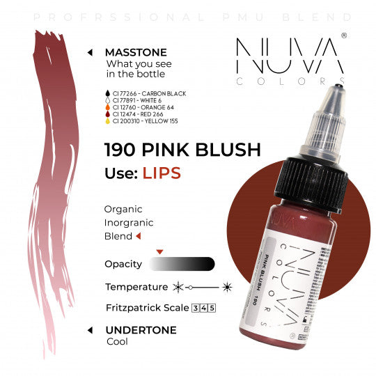 Nuva Colors Lip Blush Pigments Pink Blush