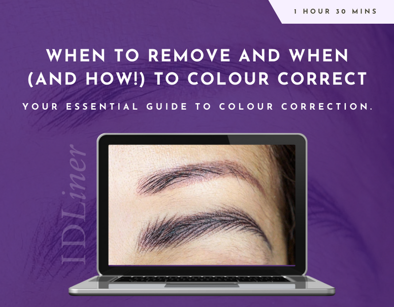 Online Permanent Makeup Training. How to Colour Correct Previous PMU